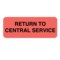 Nevs Return to Central Service 7/8" x 2-1/4" Flr Red w/Black CS-3366 - alternate 1